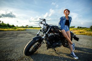 jeansy motocykl